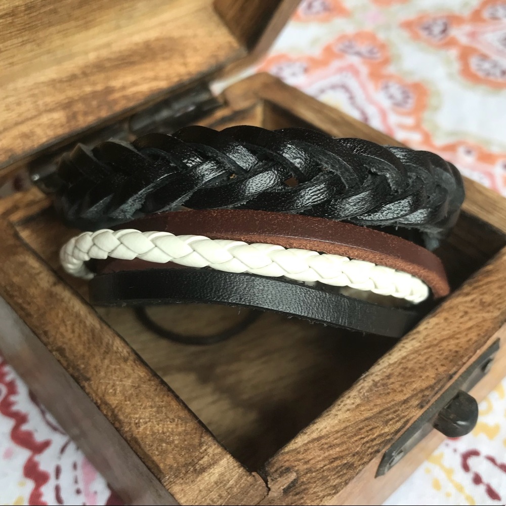 𝗡𝗘𝗪 Braided Leather Bracelets